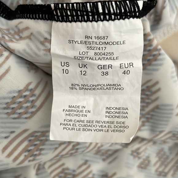 Adjustable Tankini Swimsuit with NO Bikini Bottom - US 10 - Picture 4 of 4